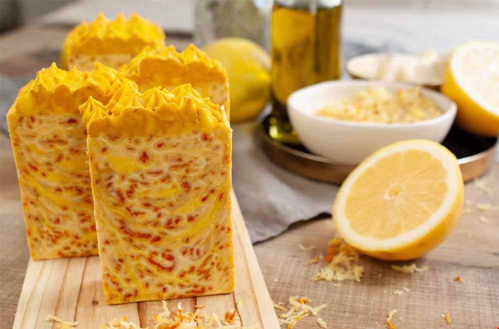 Zitrone peeling Seife von Seifenmagie