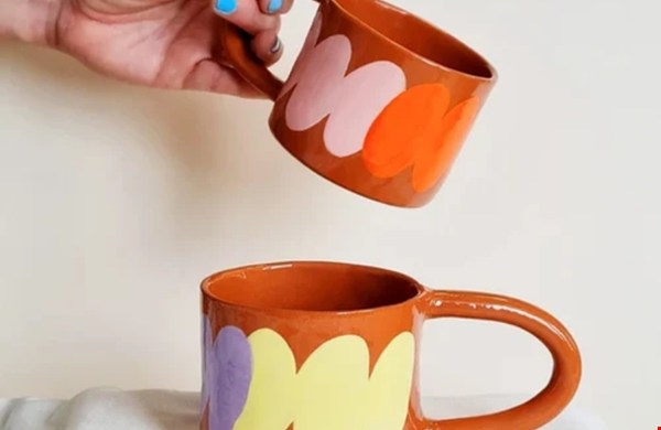 Funky Mug Yellow Purple